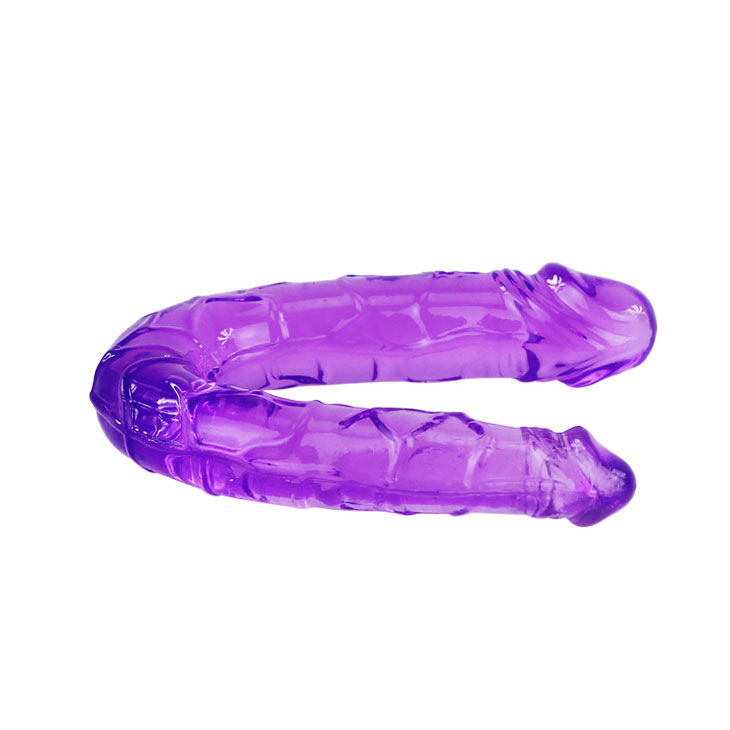 BAILE - DILDO DUPLO EM GELÃ‰IA FLEXÃVEL LILS