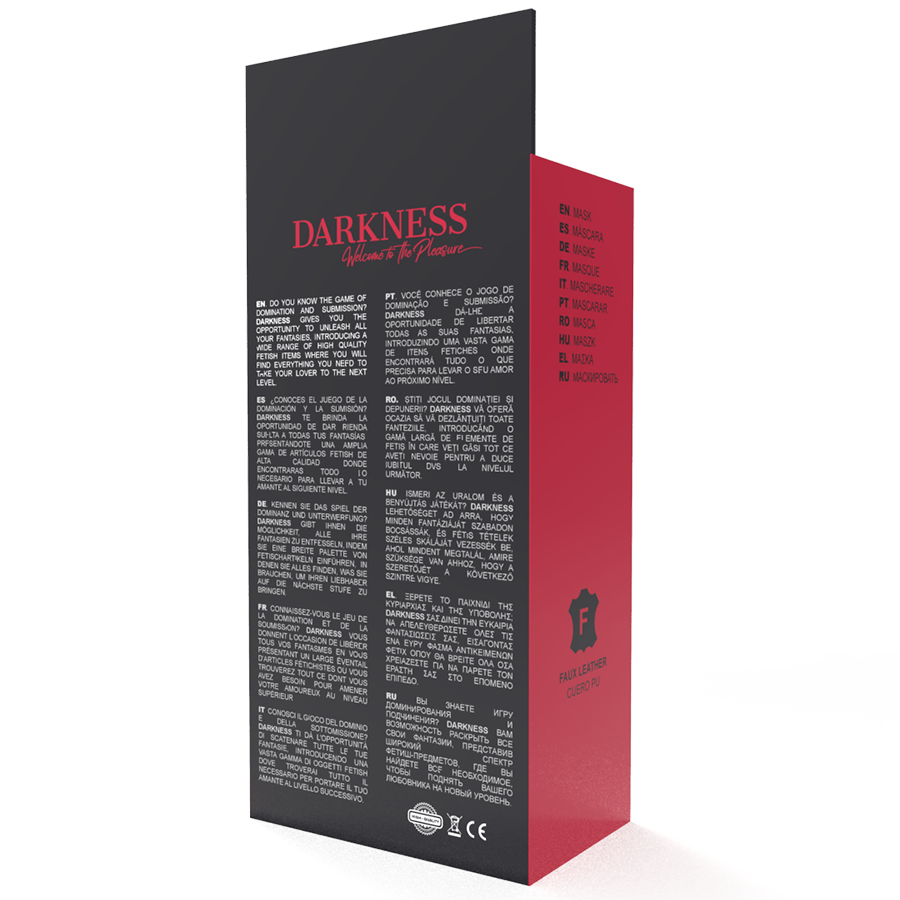 DARKNESS - MSCARA VERMELHA DE ALTA QUALIDADE