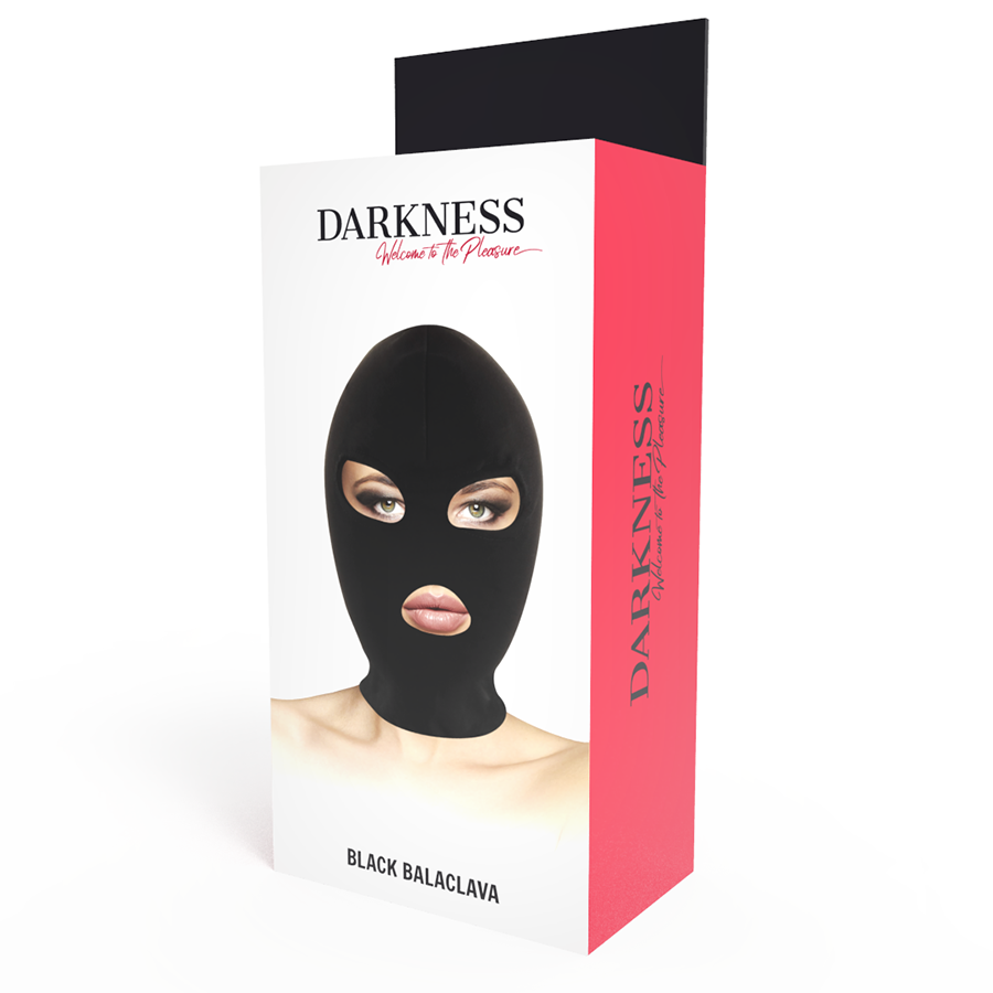 DARKNESS - MSCARA DE SUBMISSO DE BDSM BOCA E OLHOS PRETA