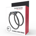 DARKNESS - ANEL PARA PÊNIS DUPLO FLEXÍVEL