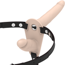 FETISH SUBMISSIVE HARNESS - VIBRADOR FLESH UP DE DUPLA PENETRAÇÃO