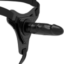 FETISH SUBMISSIVE HARNESS - SILICONE PRETO REALÍSTICO 15 CM