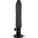 BASECOCK - VIBRADOR  DE CONTROLE REMOTO REALÍSTICO PRETO 20 CM