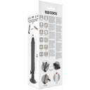 BASECOCK - VIBRADOR  DE CONTROLE REMOTO REALÍSTICO PRETO 20 CM