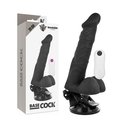 BASECOCK - VIBRADOR ARTICULÁVEL CONTROLE REMOTO PRETO 20 CM