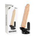 BASECOCK - VIBRADOR REALÍSTICO CONTROLE REMOTO NATURAL 21 CM