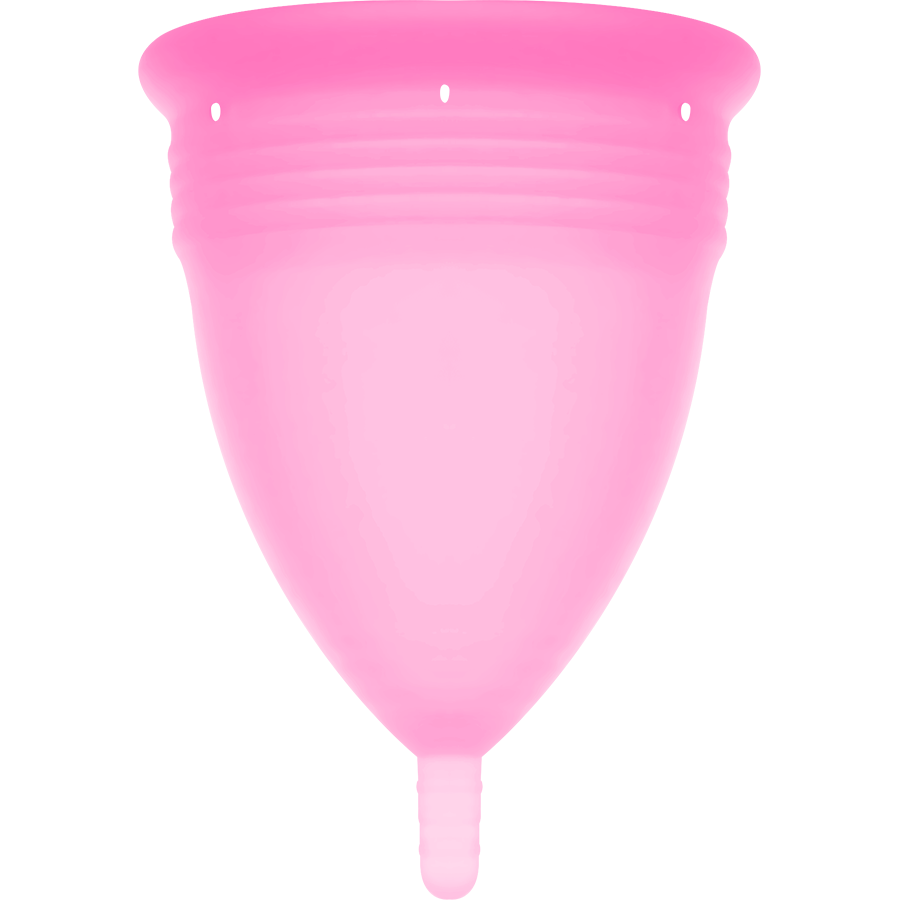 STERCUP - COPO MENSTRUAL DE SILICONE FDA TAMANHO S ROSA