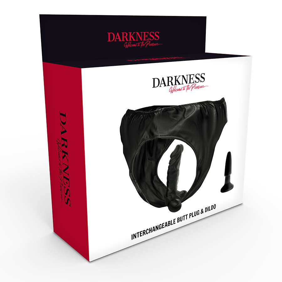 DARKNESS - PLUG ANAL E DILDO INTERCAMBIÁVEIS