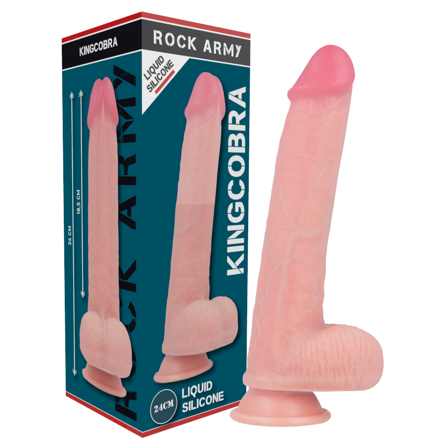 ROCKARMY - LIQUID SILICONE PREMIUM KINGCOBRA REALISTIC 24CM