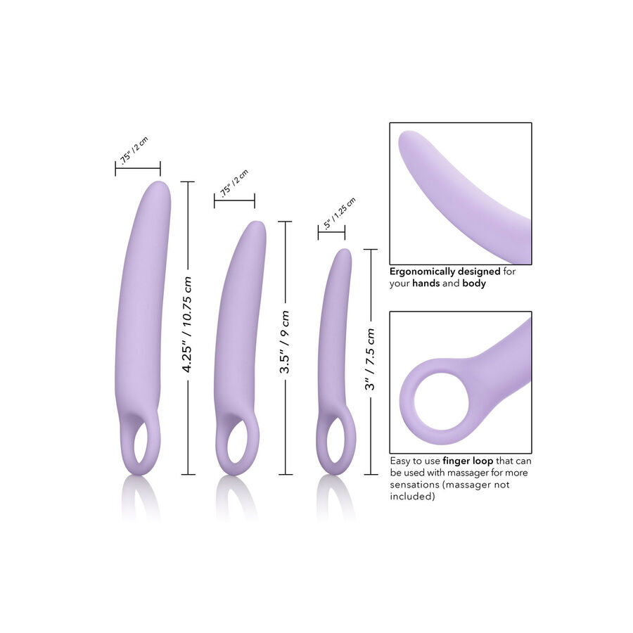 CALIFORNIA EXOTICS - DR LAURA BERMAN ALENA CONJUNTO DE 3 DILATADORES DE SILICONE