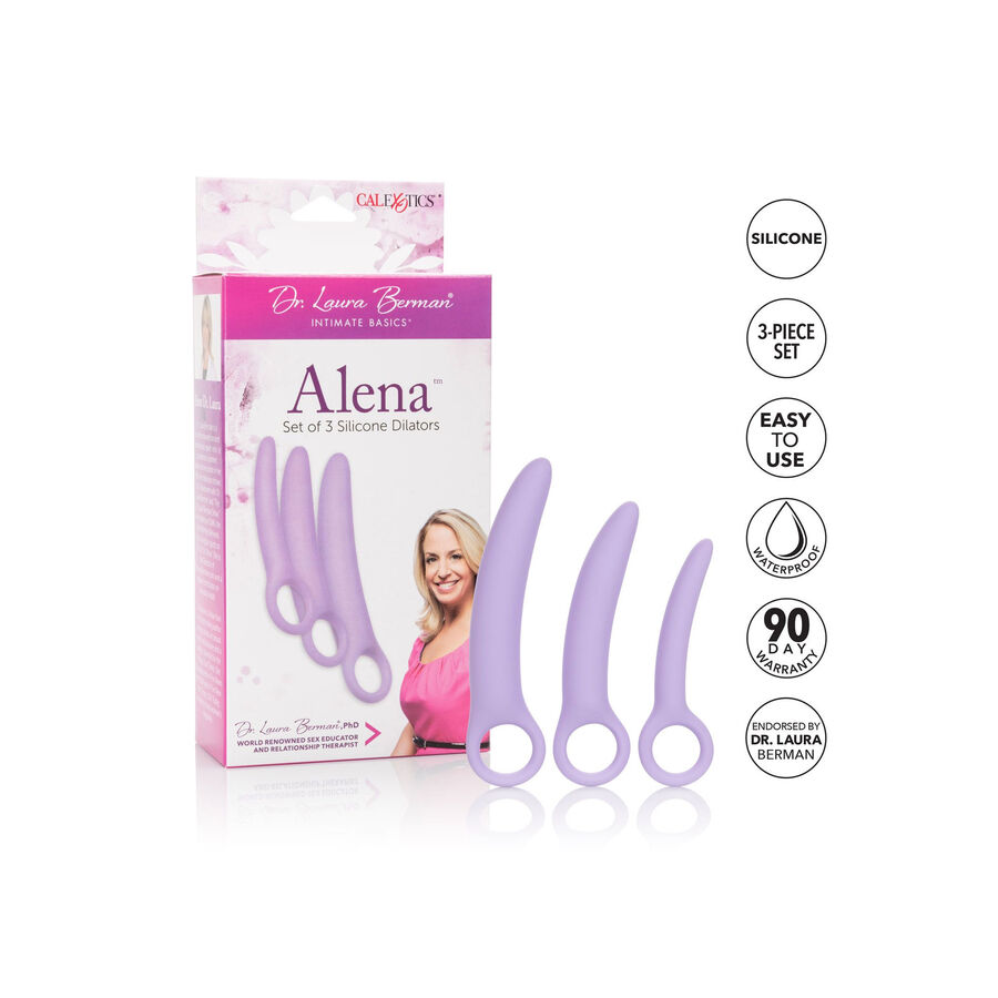 CALIFORNIA EXOTICS - DR LAURA BERMAN ALENA CONJUNTO DE 3 DILATADORES DE SILICONE