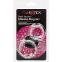 CALIFORNIA EXOTICS - CONJUNTO DE ANÉIS DE SILICONE COM FRESAS DE AO