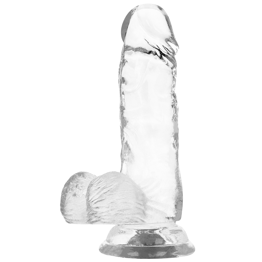 X RAY - DILDO TRANSPARENTE COM BOLAS 15.5 CM X 3.5 CM