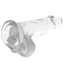 X RAY - DILDO TRANSPARENTE COM BOLAS 15.5 CM X 3.5 CM