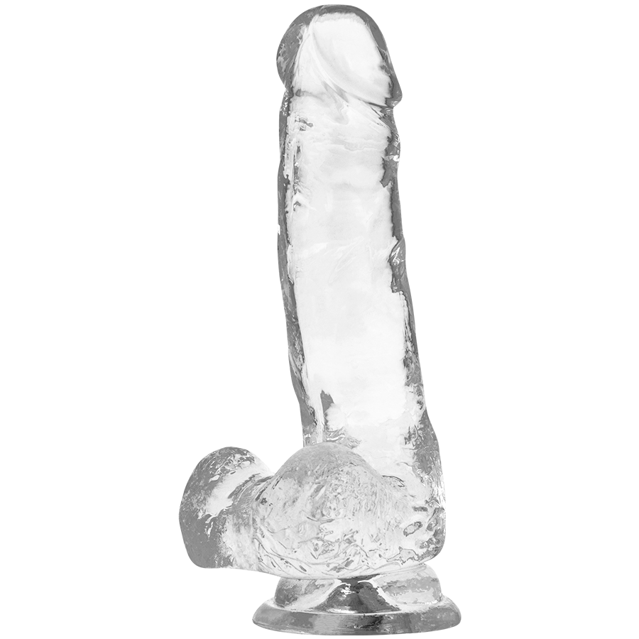 X RAY - DILDO TRANSPARENTE COM BOLAS 18.5 CM X 3.8 CM