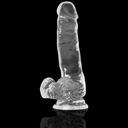 X RAY - DILDO TRANSPARENTE COM BOLAS 18.5 CM X 3.8 CM