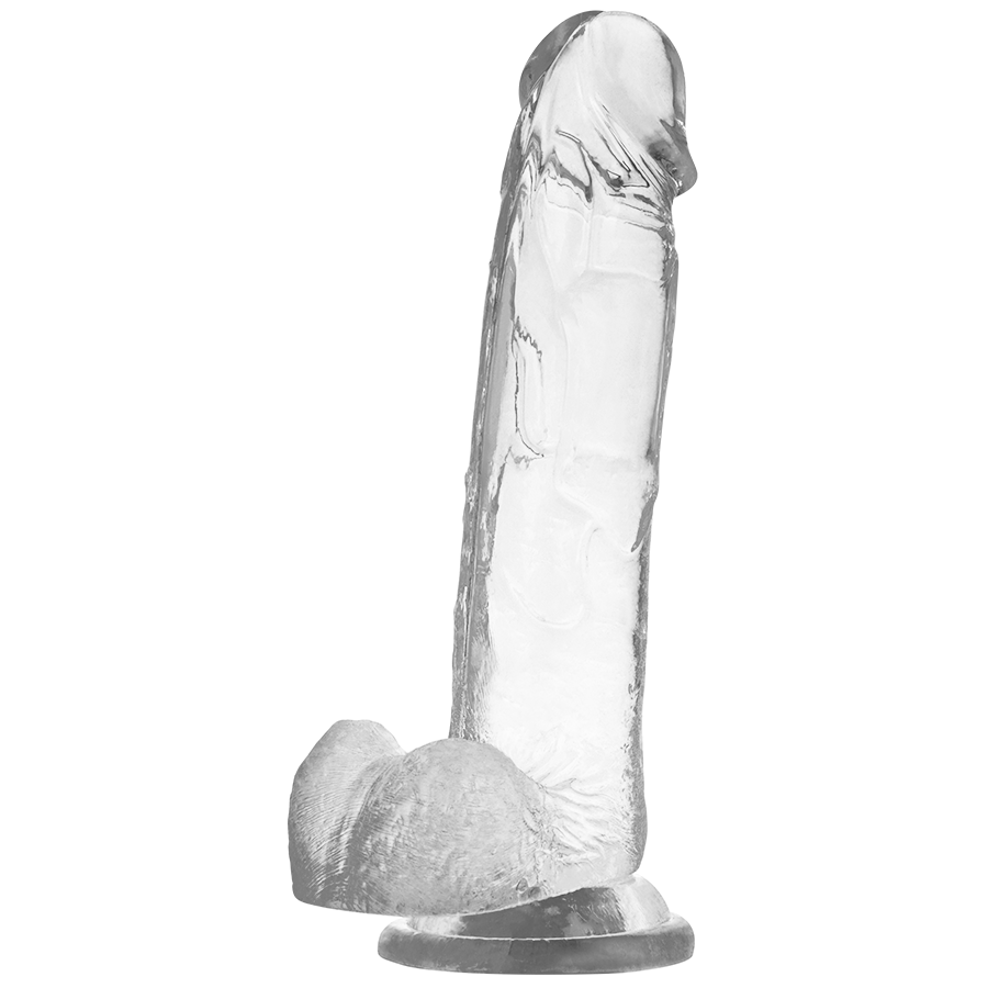 X RAY - DILDO TRANSPARENTE COM BOLAS 22 CM X 4.6 CM