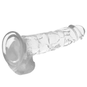 X RAY - DILDO TRANSPARENTE COM BOLAS 22 CM X 4.6 CM