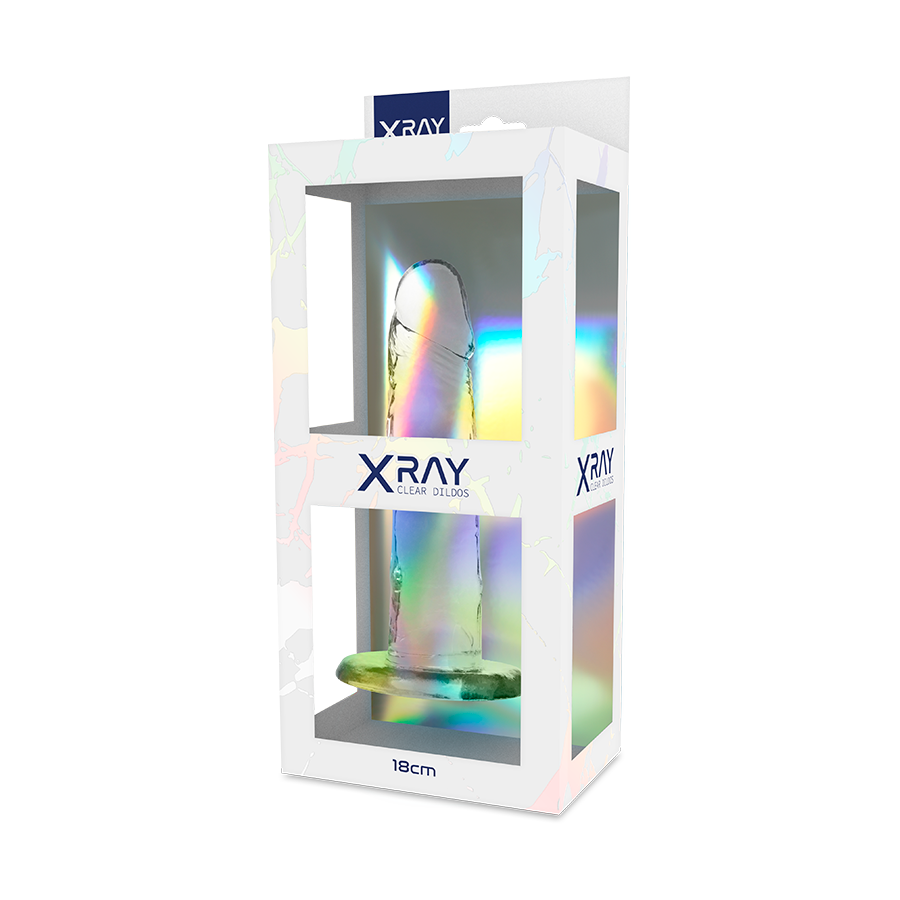 X RAY - DILDO TRANSPARENTE 18 CM X 4 CM