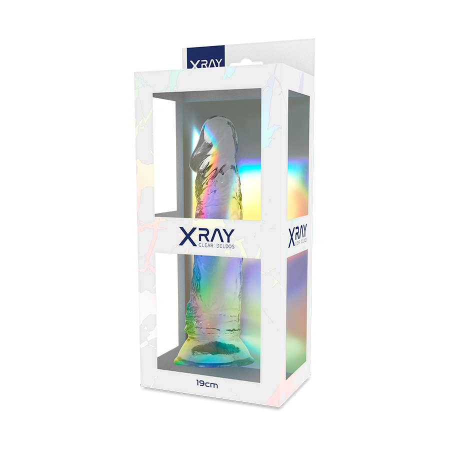 X RAY - DILDO TRANSPARENTE 19 CM X 4 CM