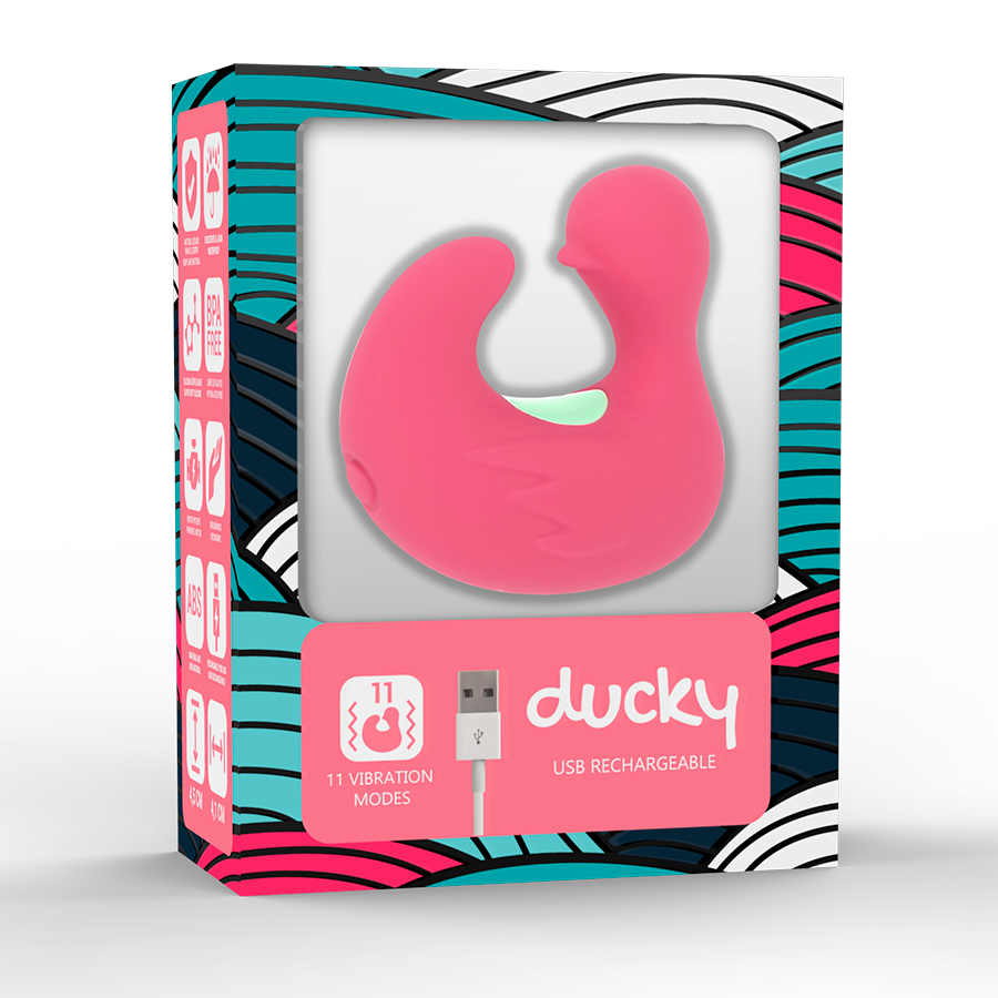 HAPPY LOKY -  DUCKYMANIA VIBRATOR PINK