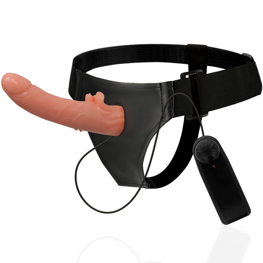 HARNESS ATTRACTION - HECTOR VIBRADOR CARNE 20 X 3,5CM