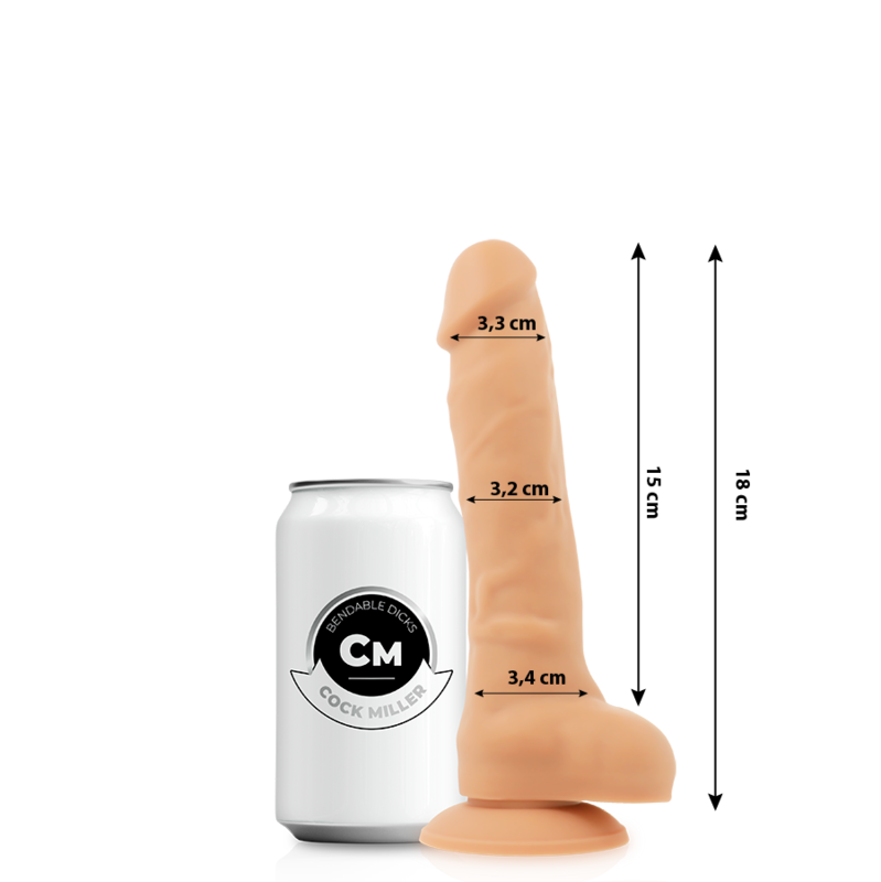 COCK MILLER - DENSIDADE DE SILICONE ARTICULVEL COCKSIL 18 CM