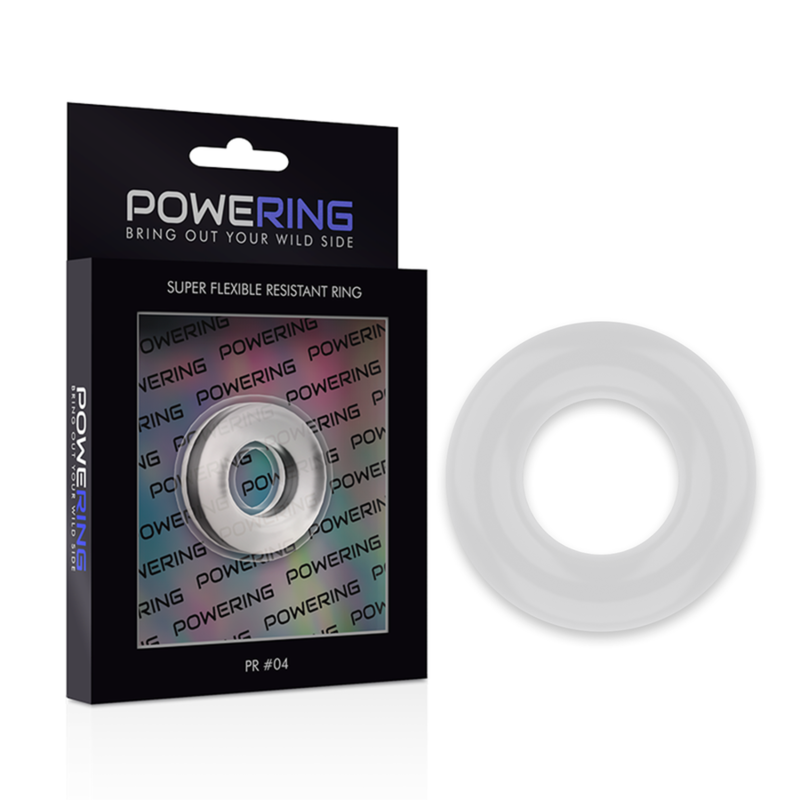 POWERING - ANEL RESISTENTE SUPER FLEXÍVEL 3,8CM PR04 TRANSPARENTE