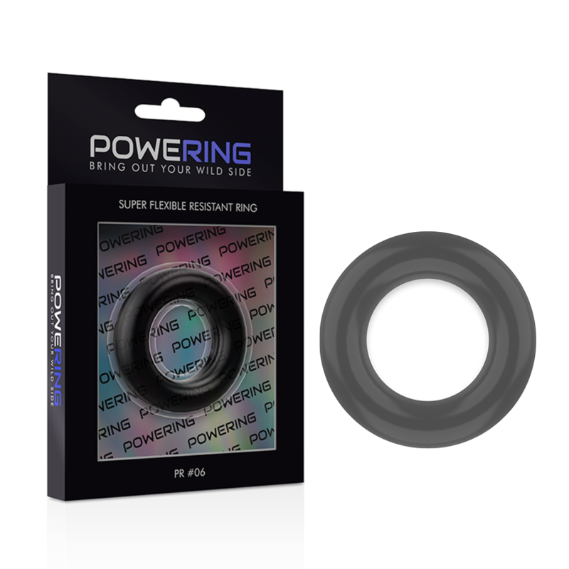 POWERING - ANEL RESISTENTE SUPER FLEXÍVEL 5,5CM PR06 PRETO