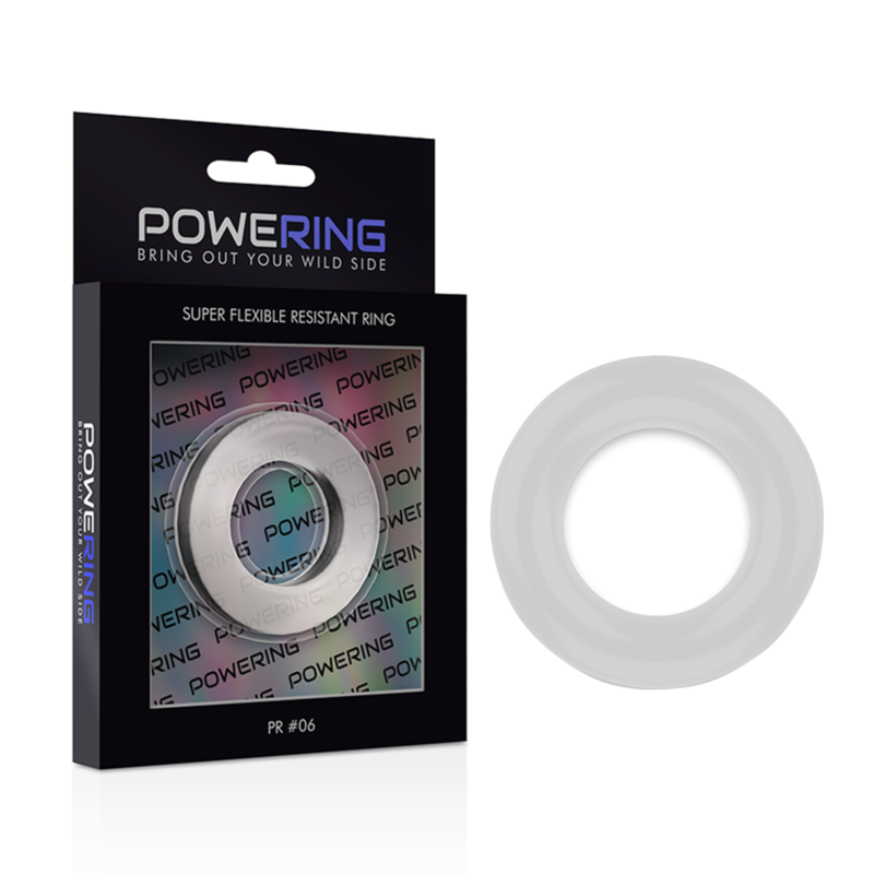 POWERING - ANEL RESISTENTE SUPER FLEXÍVEL 5,5CM PR06 TRANSPARENTE