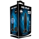 MR PLAY - PLUG ANAL VIBRADOR PRETO RECARREGVEL