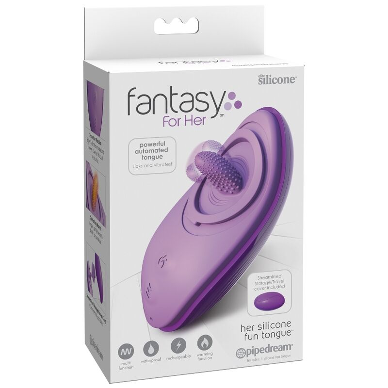 FANTASY FOR HER - LÍNGUA DIVERTIDA DE SILICONE ROXA