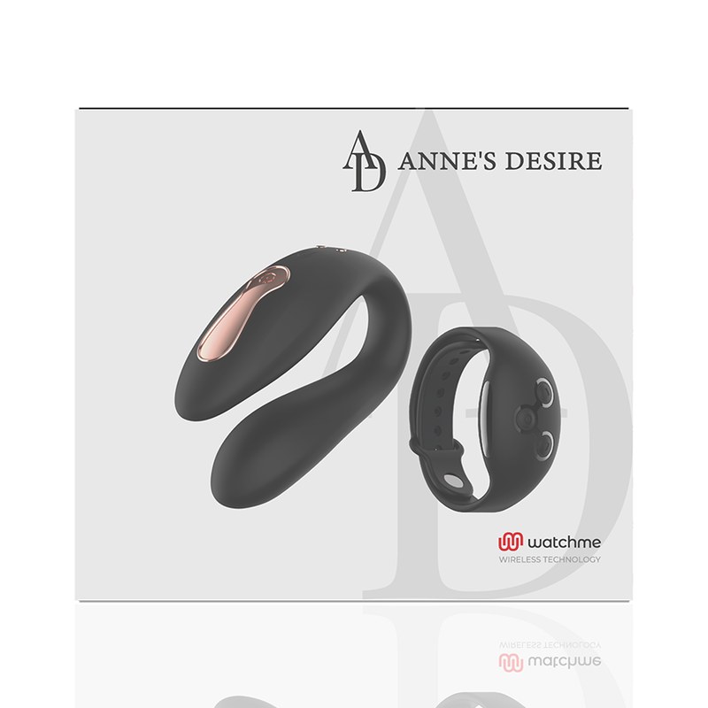 ANNE'S DESIRE - TECNOLOGIA SEM FIO DUPLO PRAZER WATCHME PRETO