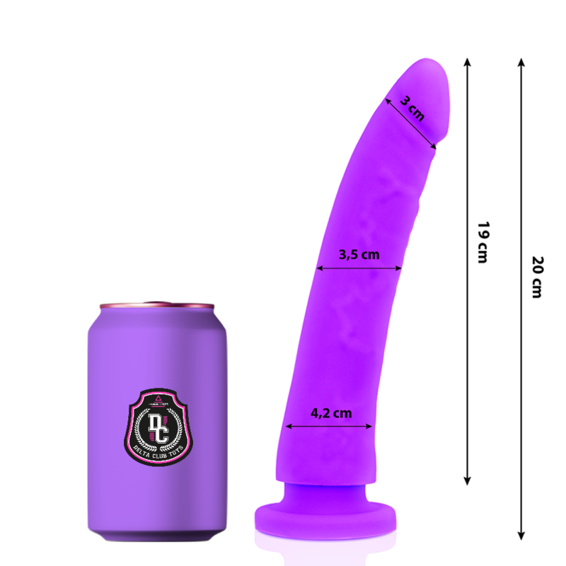 DELTA CLUB - TOYS DONG SILICONE ROXO 20 X 4 CM