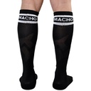 MACHO - MEIAS COMPRIDAS MASCULINAS TAMANHO ÚNICO - PRETO