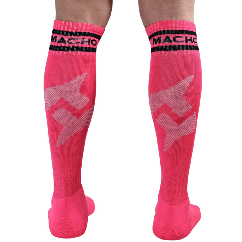 MACHO - MEIAS COMPRIDAS MASCULINA TAMANHO ÚNICO - ROSA