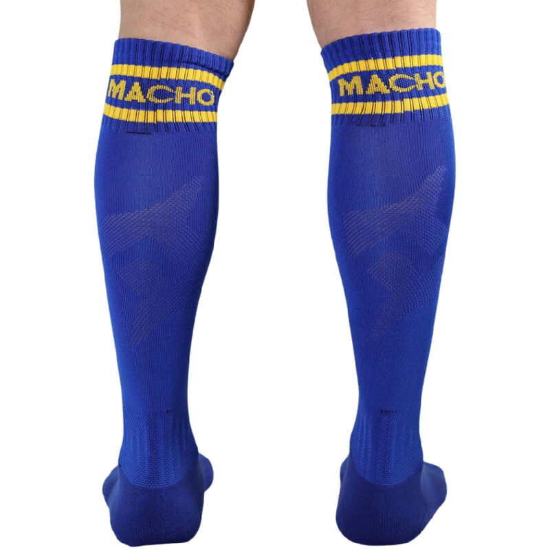 MACHO - MEIAS COMPRIDAS MASCULINA TAMANHO ÚNICO - AZUL