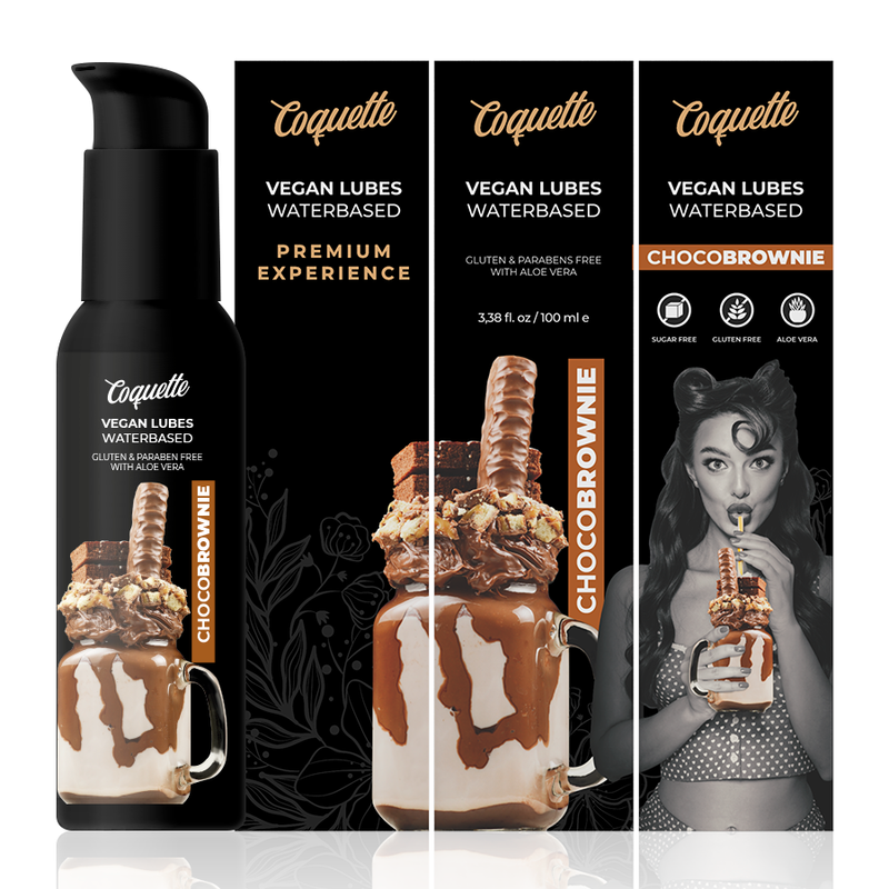 COQUETTE CHIC DESIRE - EXPERIÊNCIA PREMIUM 100ML LUBRIFICANTES VEGANOS CHOCOBROWNIE