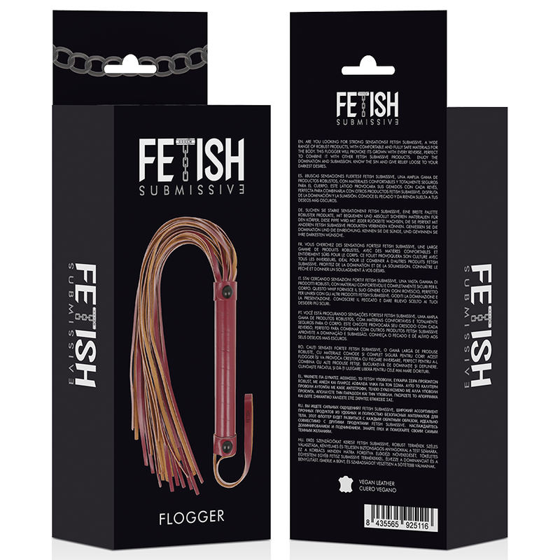 FETISH SUBMISSIVE DARK ROOM - FLOGGER VEGAN LEATHER