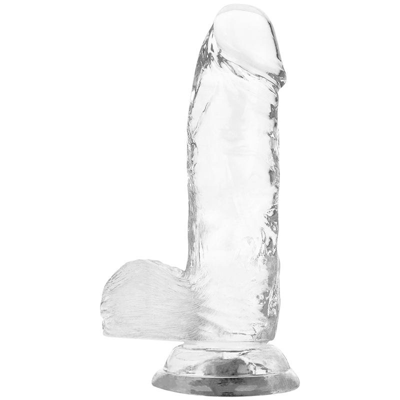 X RAY - ARNÊS SEGURANA + DILDO TRANSPARENTE COM BOLAS 15.5 CM X 3.5 CM