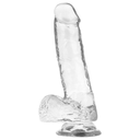 X RAY - ARNÊS + DILDO TRANSPARENTE COM BOLAS 18.5 CM X 3.8 CM