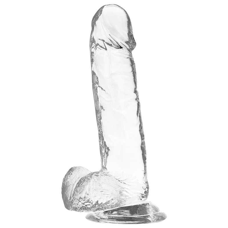 X RAY - ARNÊS + DILDO TRANSPARENTE COM BOLAS 20 CM X 4.5 CM