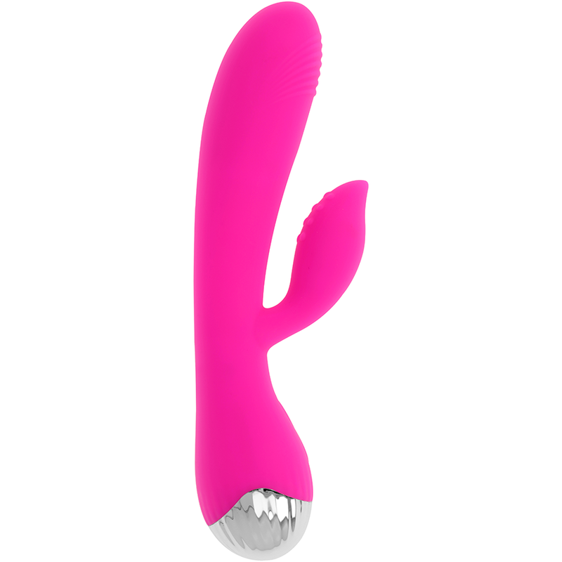 OHMAMA - VIBRADOR COELHO DE SILICONE RECARREGÁVEL USB 10 VELOCIDADES 19 CM