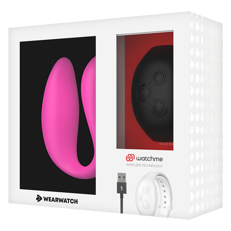 WEARWATCH - TECNOLOGIA SEM FIO DUAL PLEASURE WATCHME FUCHSIA / JET BLACK