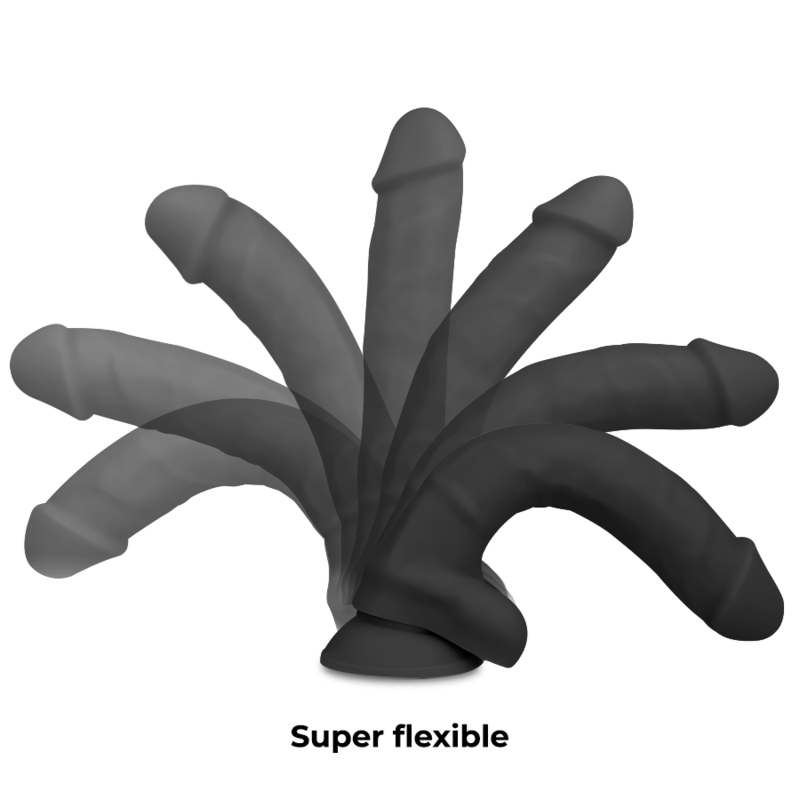 COCK MILLER - ARNÊS + DENSIDADE DE SILICONE COCKSIL ARTICULVEL PRETO 13 CM