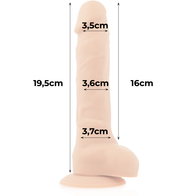 COCK MILLER - ARNÊS + DENSIDADE DE SILICONE COCKSIL ARTICULVEL 19,5 CM