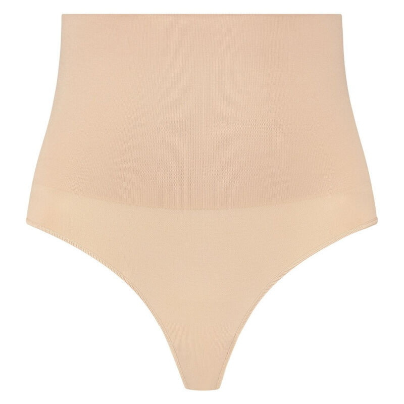 BYE-BRA - CINTO SEM EMENDA ESTILO TANGA BEIGE TAMANHO S