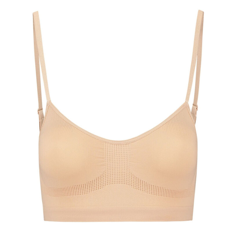 BYE-BRA - MEDIUM CONTROL SUTI SEM PONTOS BEIGE TAMANHO S