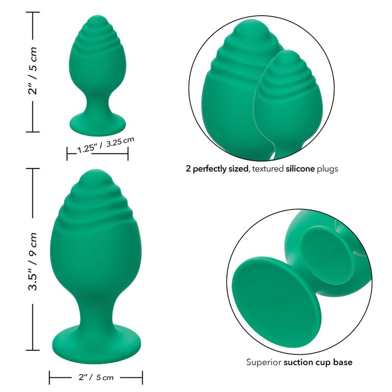 CALIFORNIA EXOTICS - BUTTPLUG CHEEKY VERDE