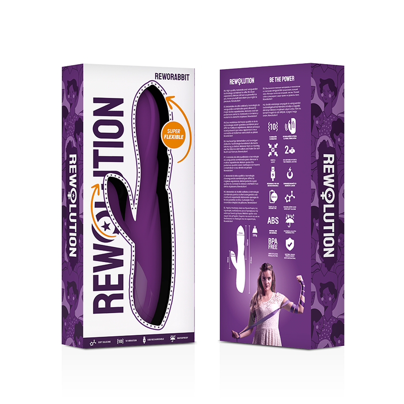 REWOLUTION - VIBRADOR FLEXÍVEL REWORABBIT COM COELHO